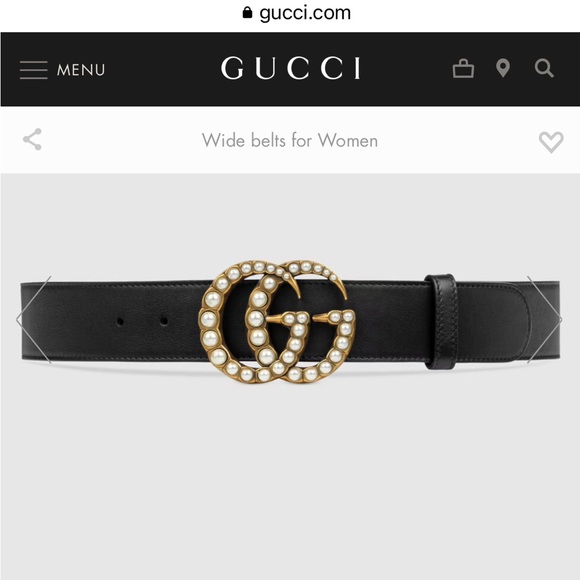 Gucci Belt with Pearl Detail - Picture 4 of 4
